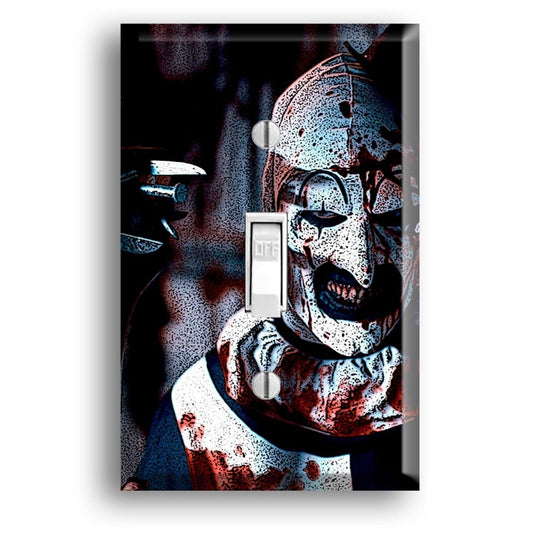Art the Clown Terrifier Horror themed Slasher Light Switch Cover Plate