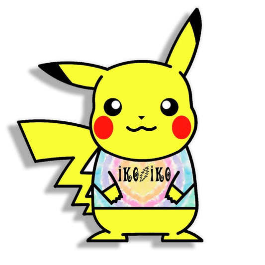 Grateful Dead Pokémon Pikachu Vinyl Decal Sticker