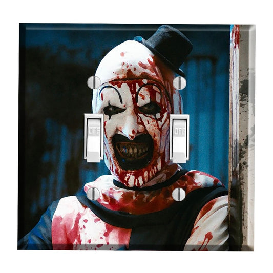 Terrifier Art the Clown Horror Movie Light Switch Cover - Wall Decor