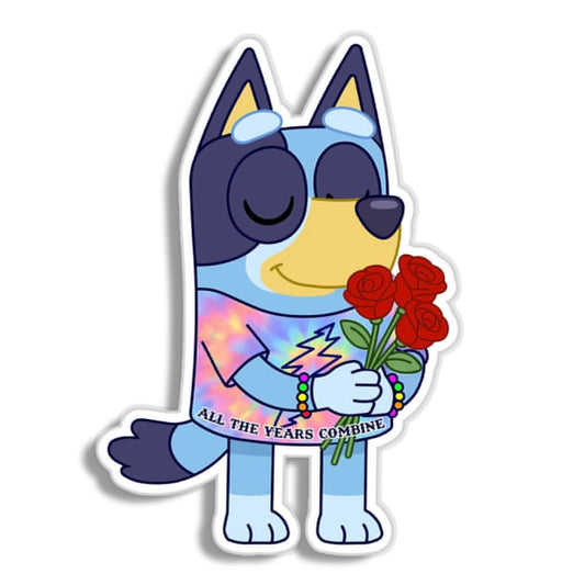 Grateful Dead Stella Bluey Healer Dog Vinyl Decal Sticker