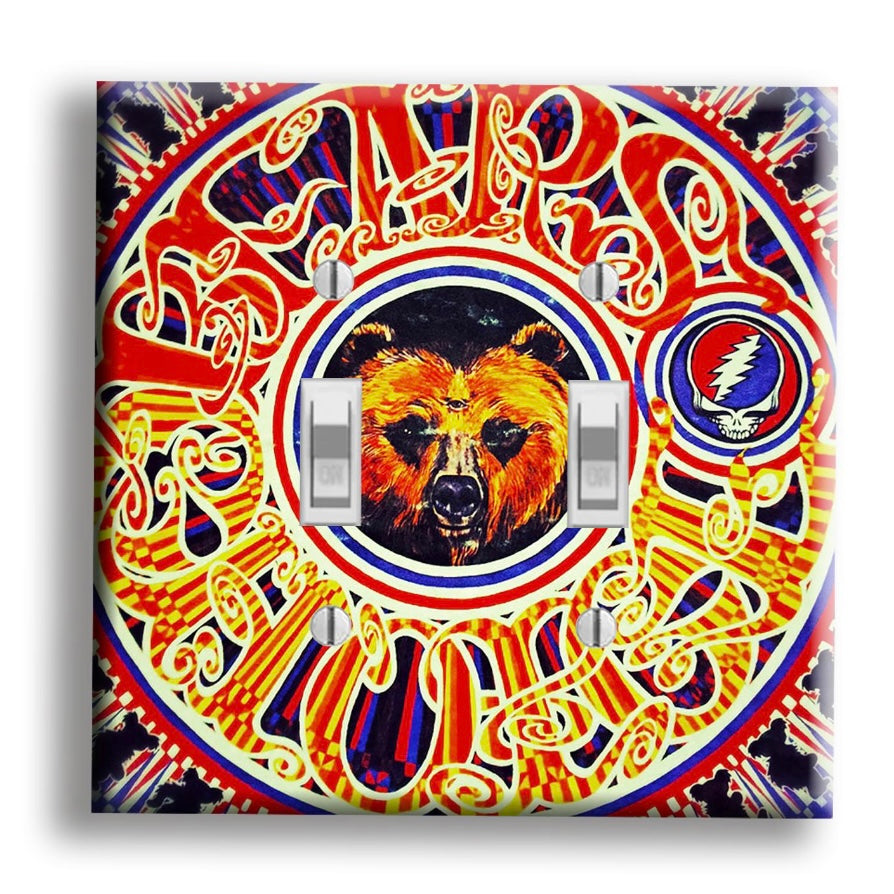 Grateful Dead Bear’s Choice Album Art Light Switch Cover - Wall Decor