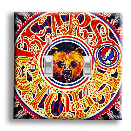 Grateful Dead Bear’s Choice Album Art Light Switch Cover - Wall Decor