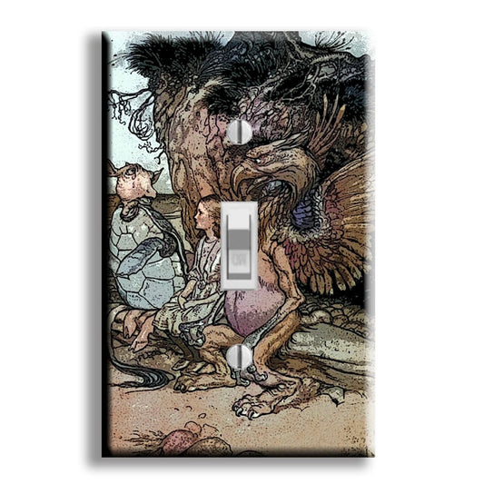 Alice in Wonderland Mock Turtle Light Switch Cover - Wall Decor