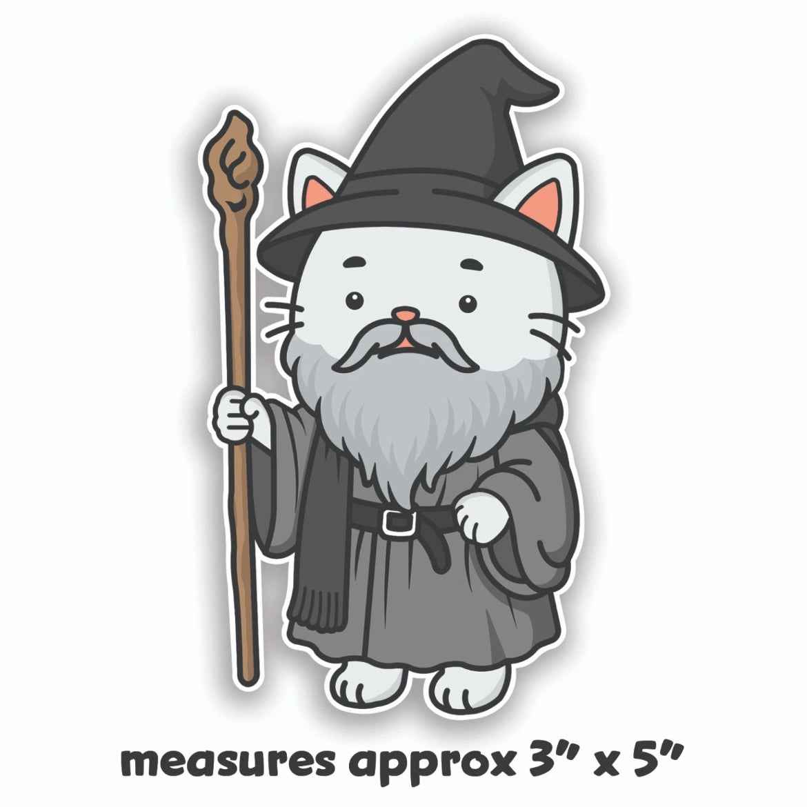 LOTR Gandalf Cat Stickers