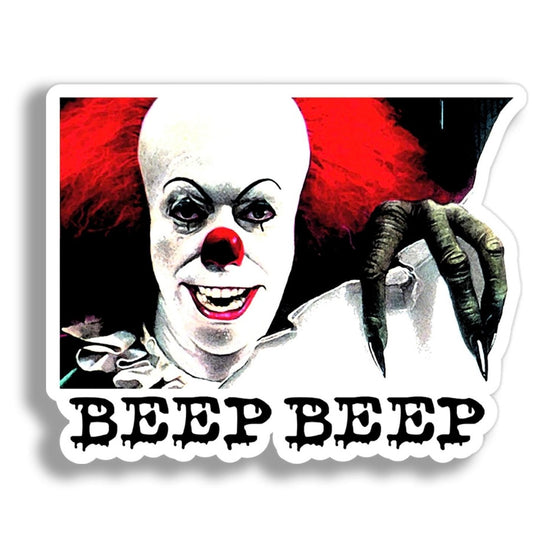 IT Pennywise Scary Clown Vinyl Decal Sticker