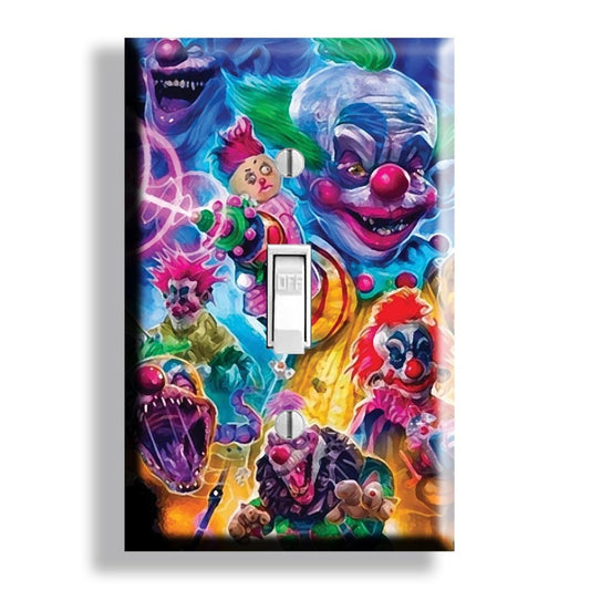 Killer Klowns from Outer Space 80's Horror Film Light Switch Cover Plate Decor