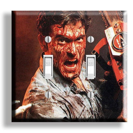 The Evil Dead Ash Horror Movie Light Switch Cover - Wall Decor