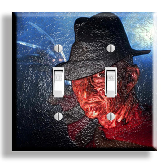 A Nightmare on Elm Street Freddy Krueger Horror Movie Light Switch Cover - Wall Decor