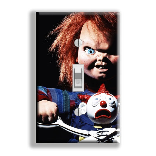 Child's Play Chucky Doll Light Switch Cover Wall Plate Decor