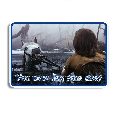 The Neverending Story Artex Swamp of Sadness Vinyl Decal Sticker