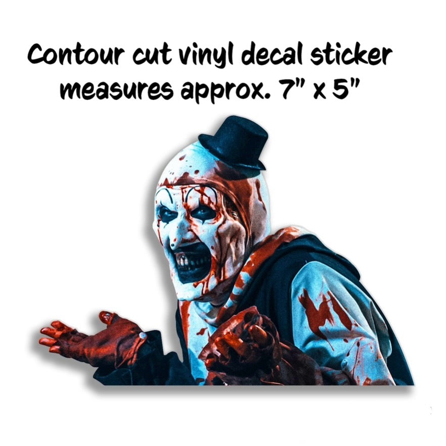 Terrifier Art the Clown Large Decal Sticker