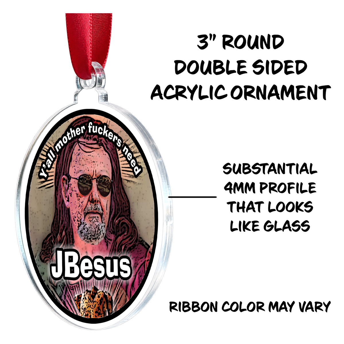 Widespread Panic John Bell Chicken Jesus Humor Holiday Christmas Ornament Music Fan Decor