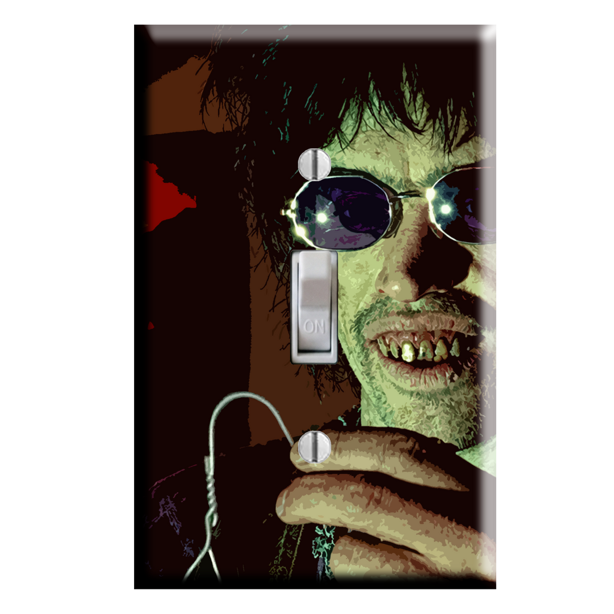 Texas Chainsaw Massacre 2 Horror Movie Chop Top Sawyer Light Switch Cover Wall Plate