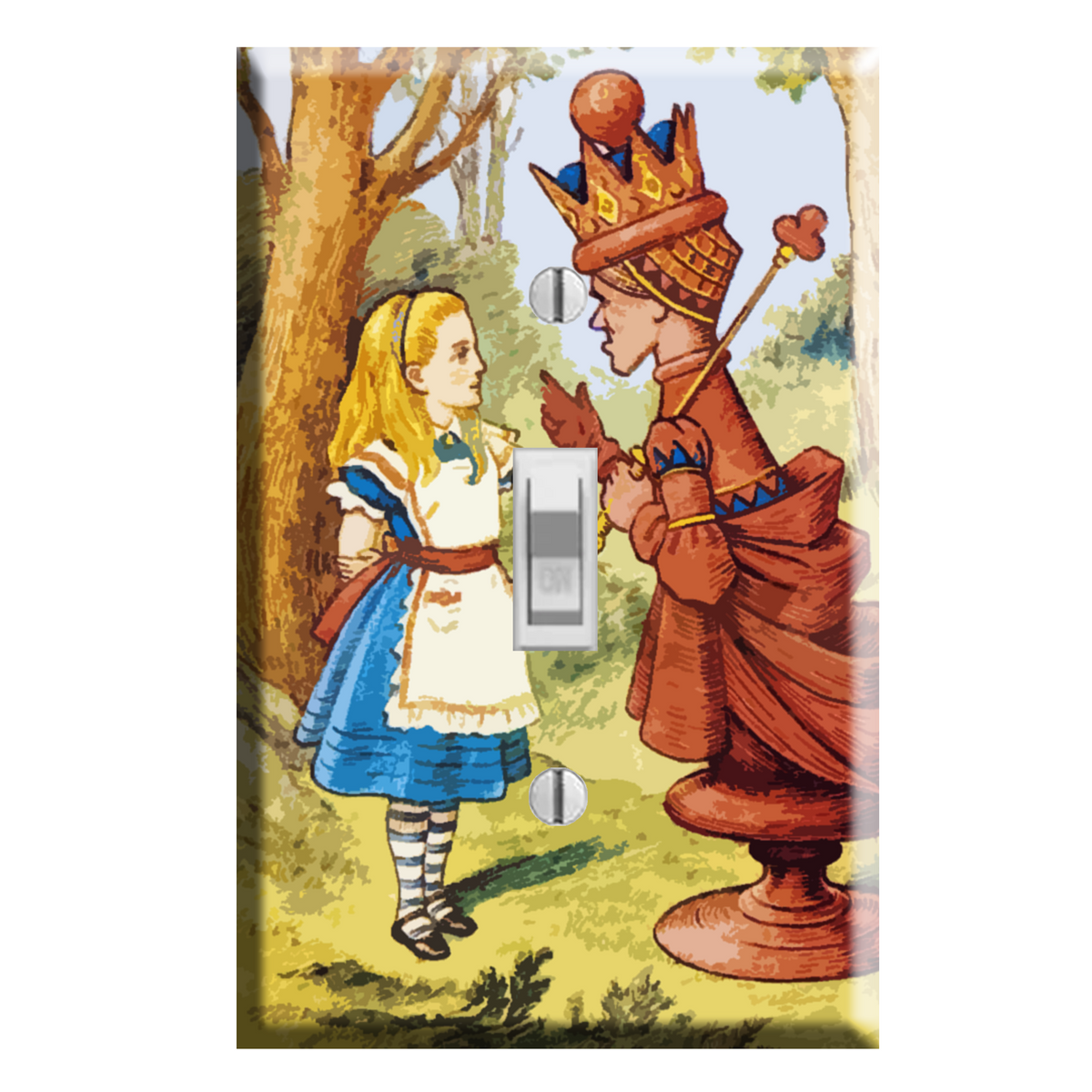 Alice in Wonderland Red Queen Light Switch Plate Cover Decor