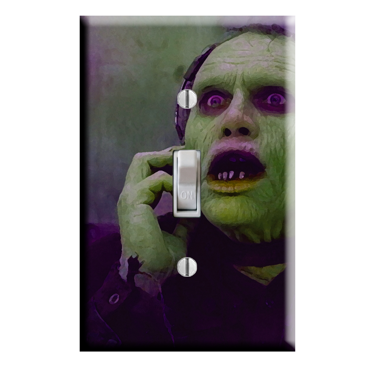 80s Horror Day of the Dead Zombie Bub Headphones Light Switch Cover