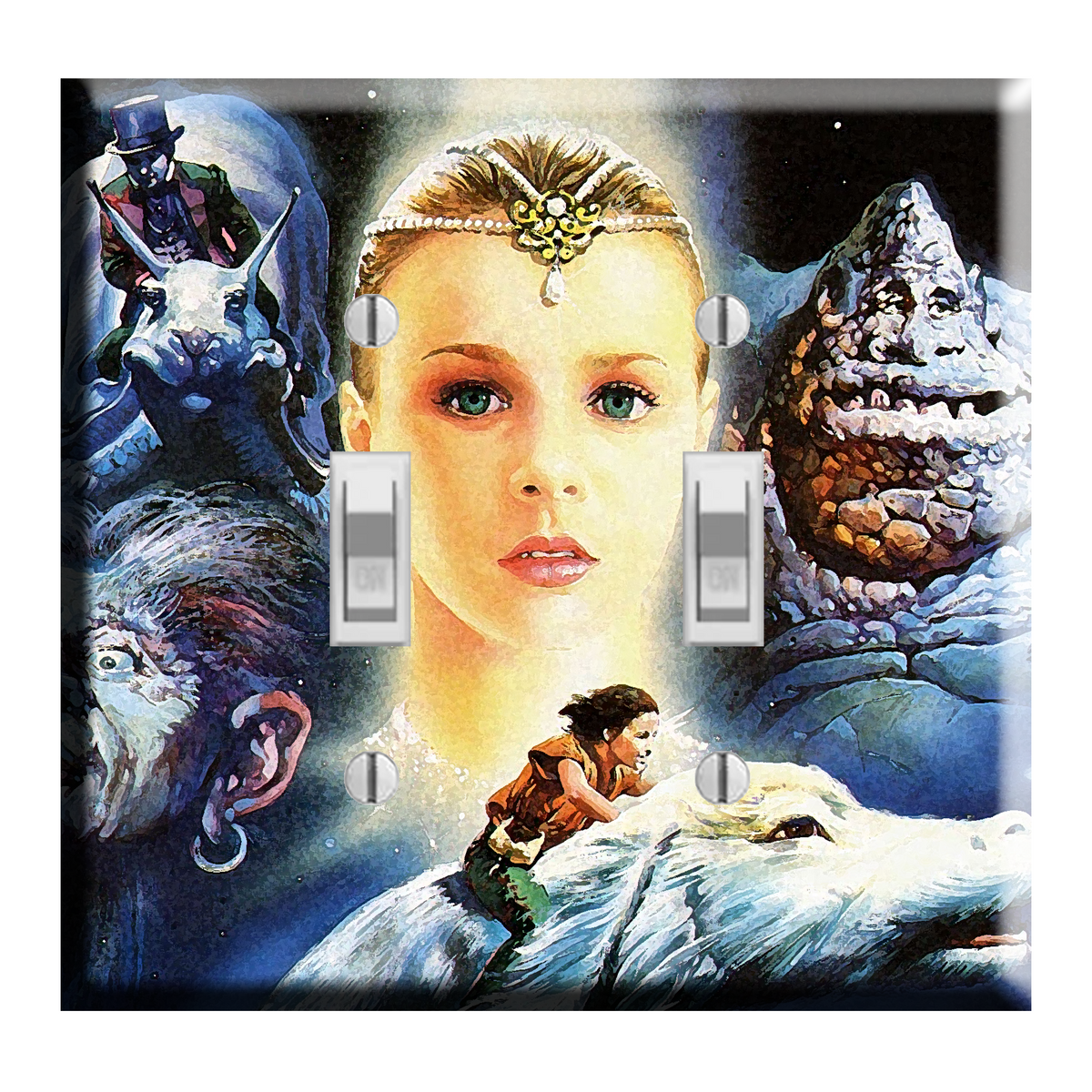 The Never Ending Story Moonchild Art Light Switch Plate Cover