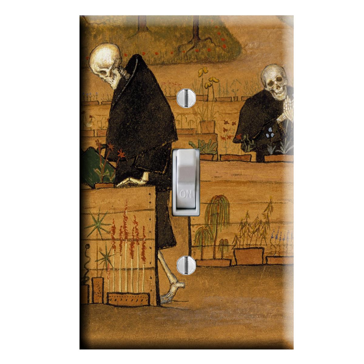 The Garden of Death Gothic Skeleton Light Switch Cover
