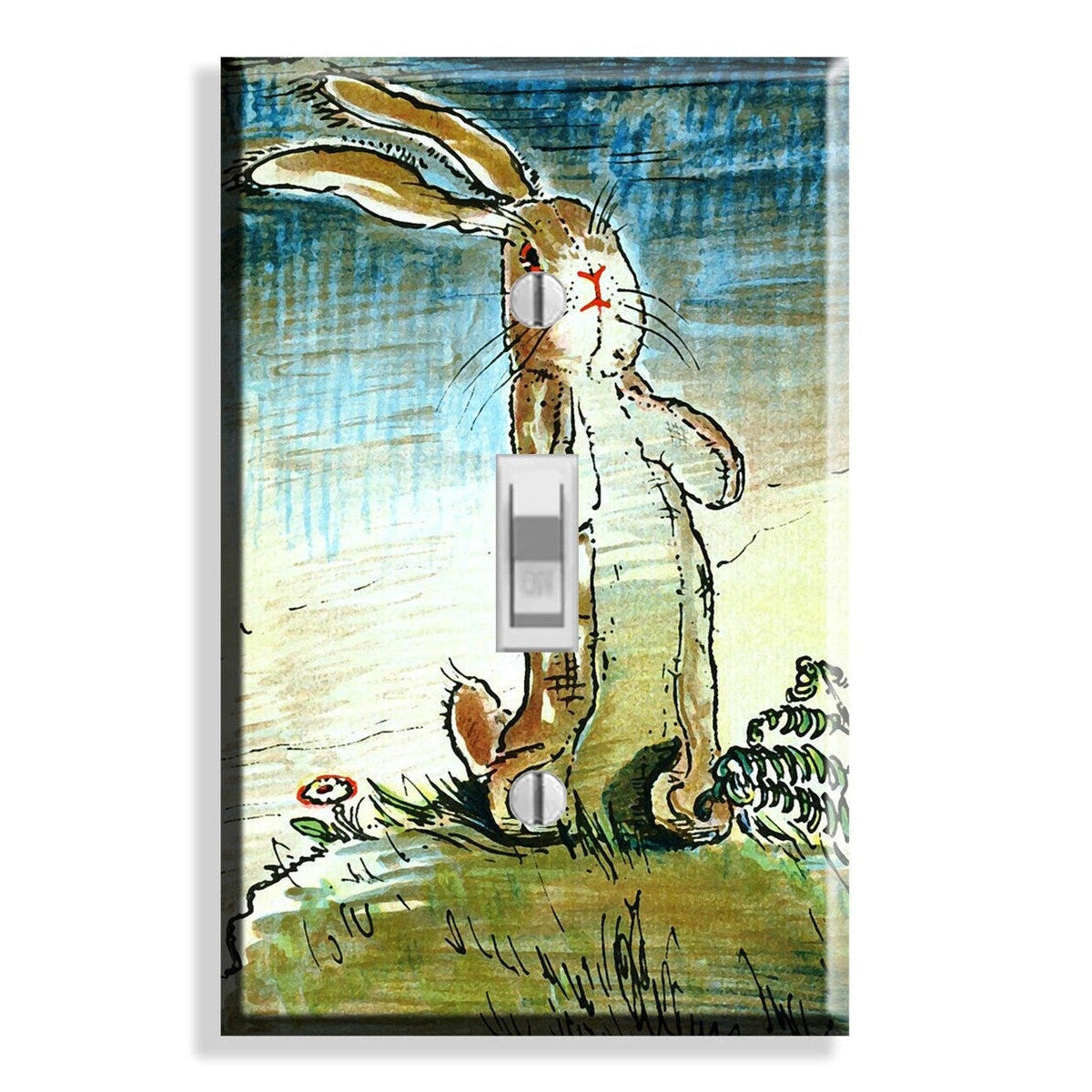Velveteen Rabbit Children's Book Nursery Decor Light Switch Plate Cover Decor