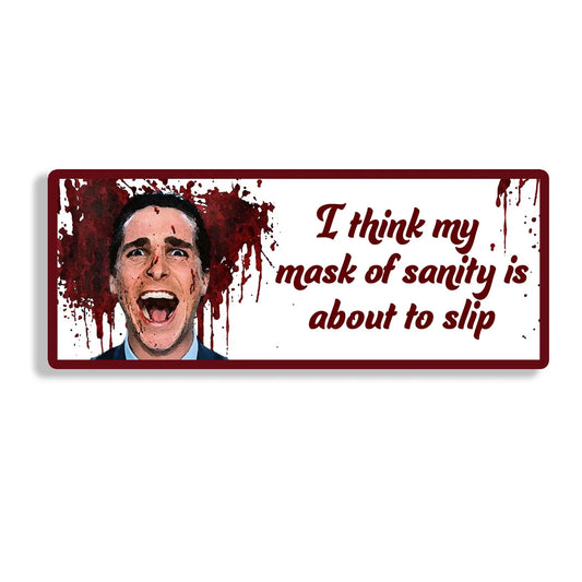 Serial Killer Patrick Bateman American Psycho Vinyl  Decal Sticker