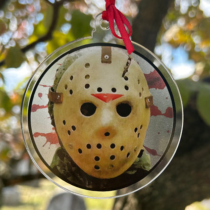 Jason Voorhees Friday the 13th Horror Inspired Holiday Ornament Hanging Charm