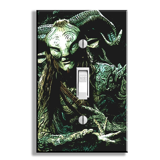 Pan's Labyrinth Dark Fantasy Faun Light Switch Plate Cover Wall Decor