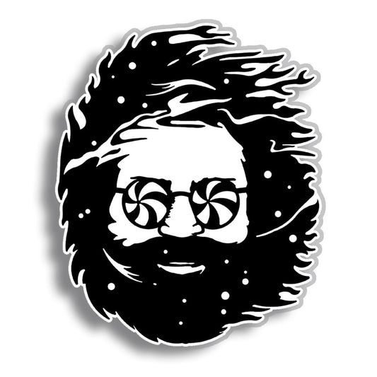 Grateful Dead Jerry Garcia Pinwheel Vinyl Decal Sticker