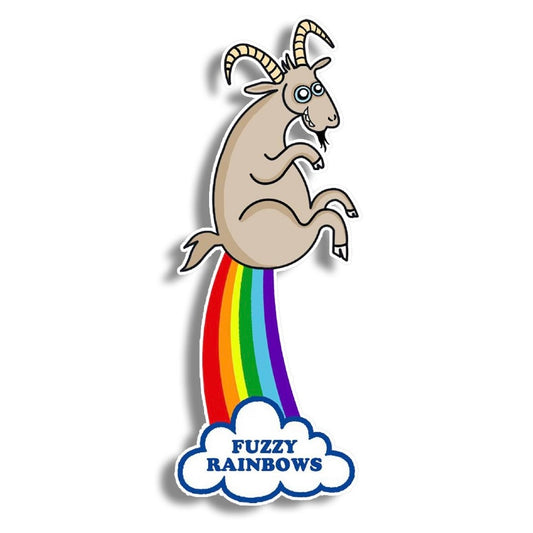 Billy Strings Farting Fuzzy Rainbows Goat Vinyl Decal Sticker