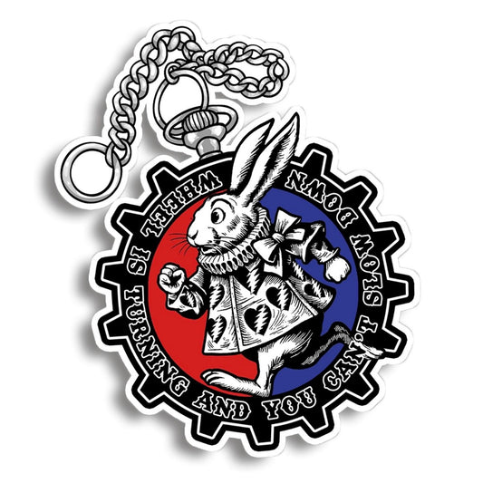 Grateful Dead Alice in Wonderland White Rabbit Vinyl Decal Sticker