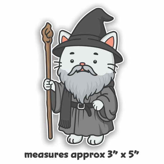 LOTR Gandalf Cat Stickers 