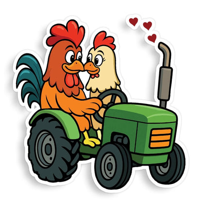 Widespread Panic Chicken Love Tractor Vinyl Decal Sticker