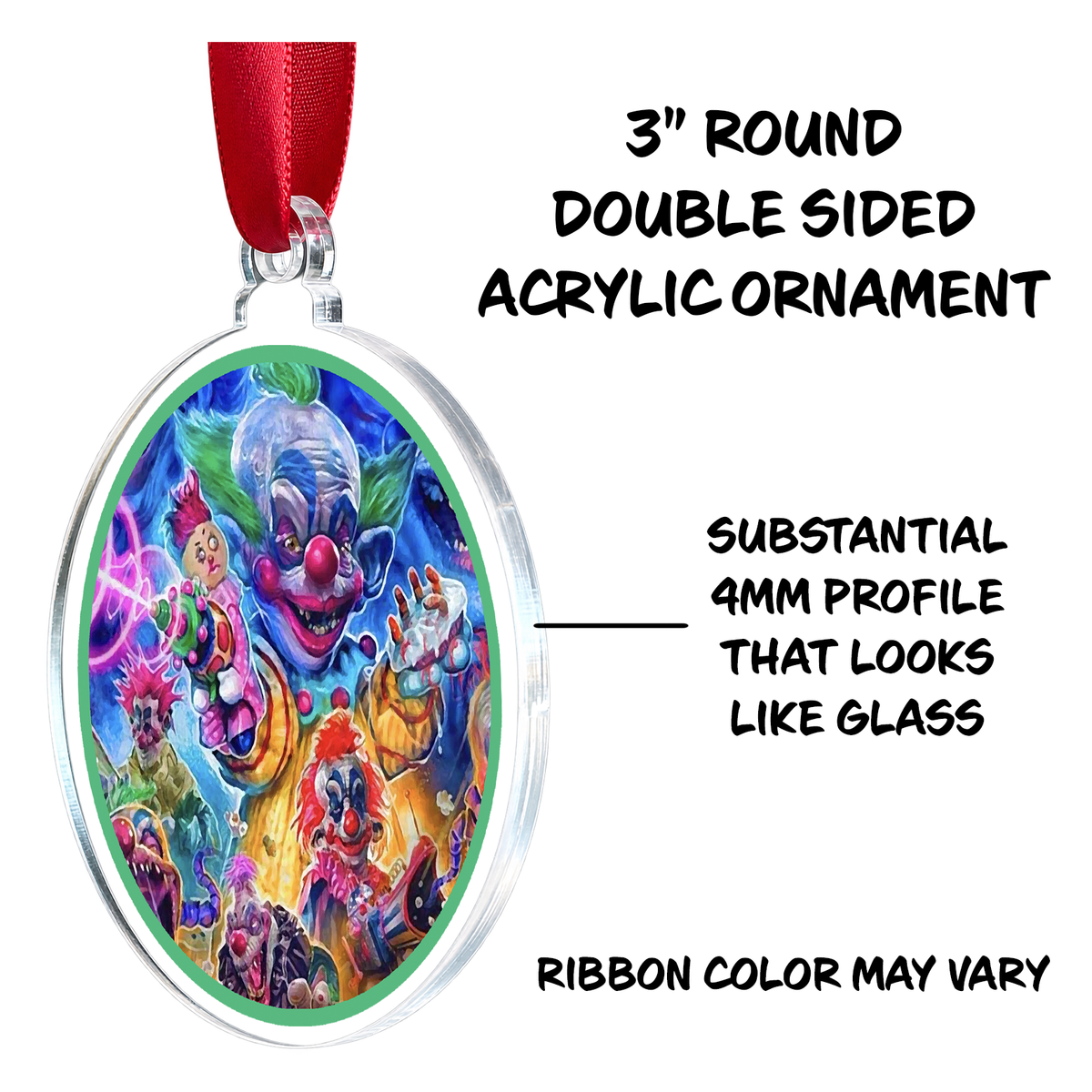 Killer Klowns from Outer Space Shorty 80’s Horror SCI-fi Holiday Ornament Hanging Charm