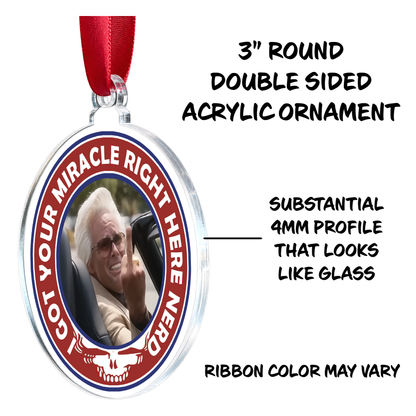 Holiday Christmas Ornament Righteous Gemstones Grateful Dead Uncle Baby Billy Music Fan Holiday Decor