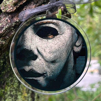 Michael Myers Halloween Horror Movie Holiday Ornament Medallion Hanging Charm