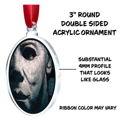 Michael Myers Halloween Horror Movie Holiday Ornament Medallion Hanging Charm