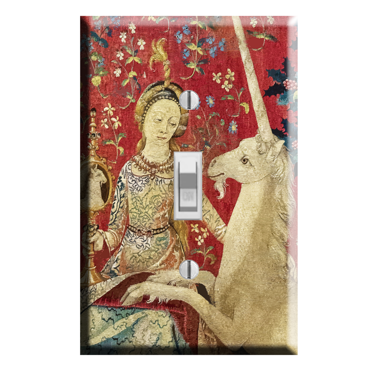 the lady and the unicorn single toggle light cover
