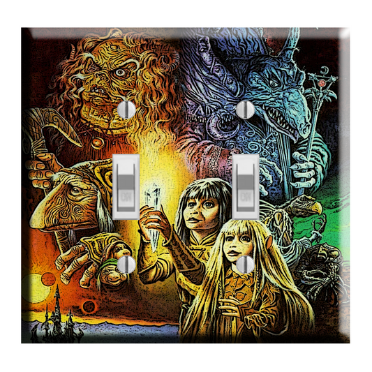 The Dark Crystal Movie Jen and Kira Gelflings Art Light Switch Plate Cover