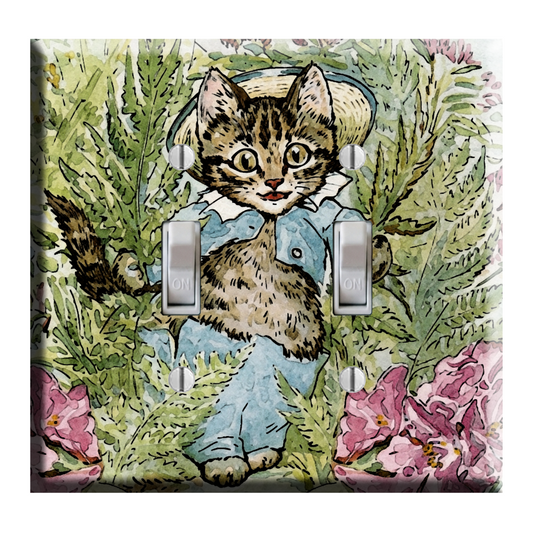 Beatrix Potter Tom Kitten Children's Book Room Decor Light Switch Plate Cover