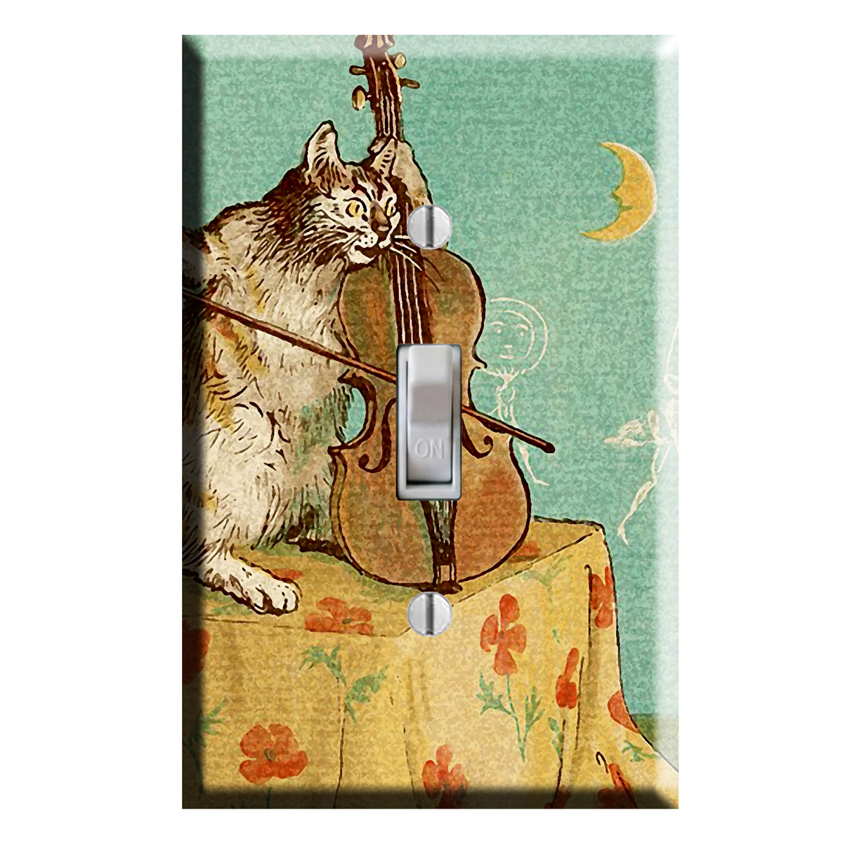 Hey Diddle Cat Fiddle Victorian Children’s Book Switch Plate Cover Nursery Decor