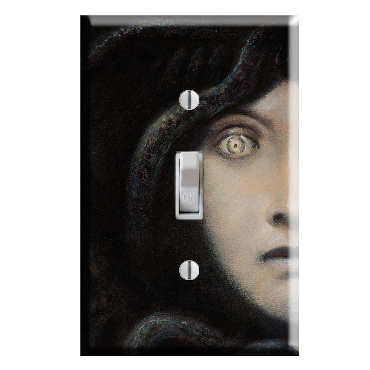 Greek Mythology Medusa Dark Academia Goth Decor Light Wall Switch Plate Cover