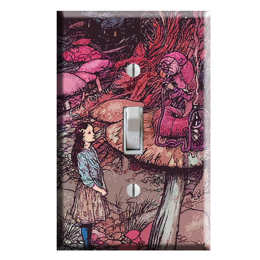 Alice in Wonderland Caterpillar Light Switch Plate Cover Decor