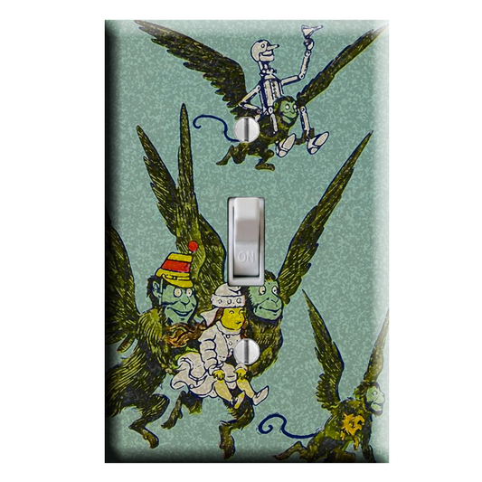 Wizard of Oz The Winged Monkeys Vintage Style Art Light Switch Plate Cover Decor