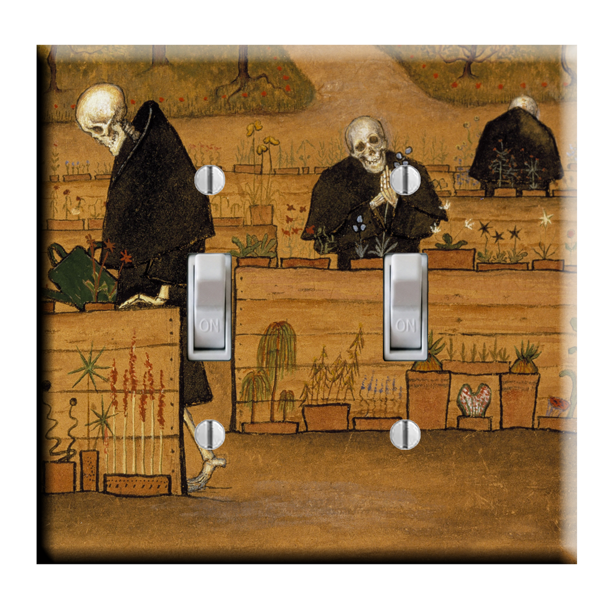 The Garden of Death Gothic Skeleton Light Switch Cover