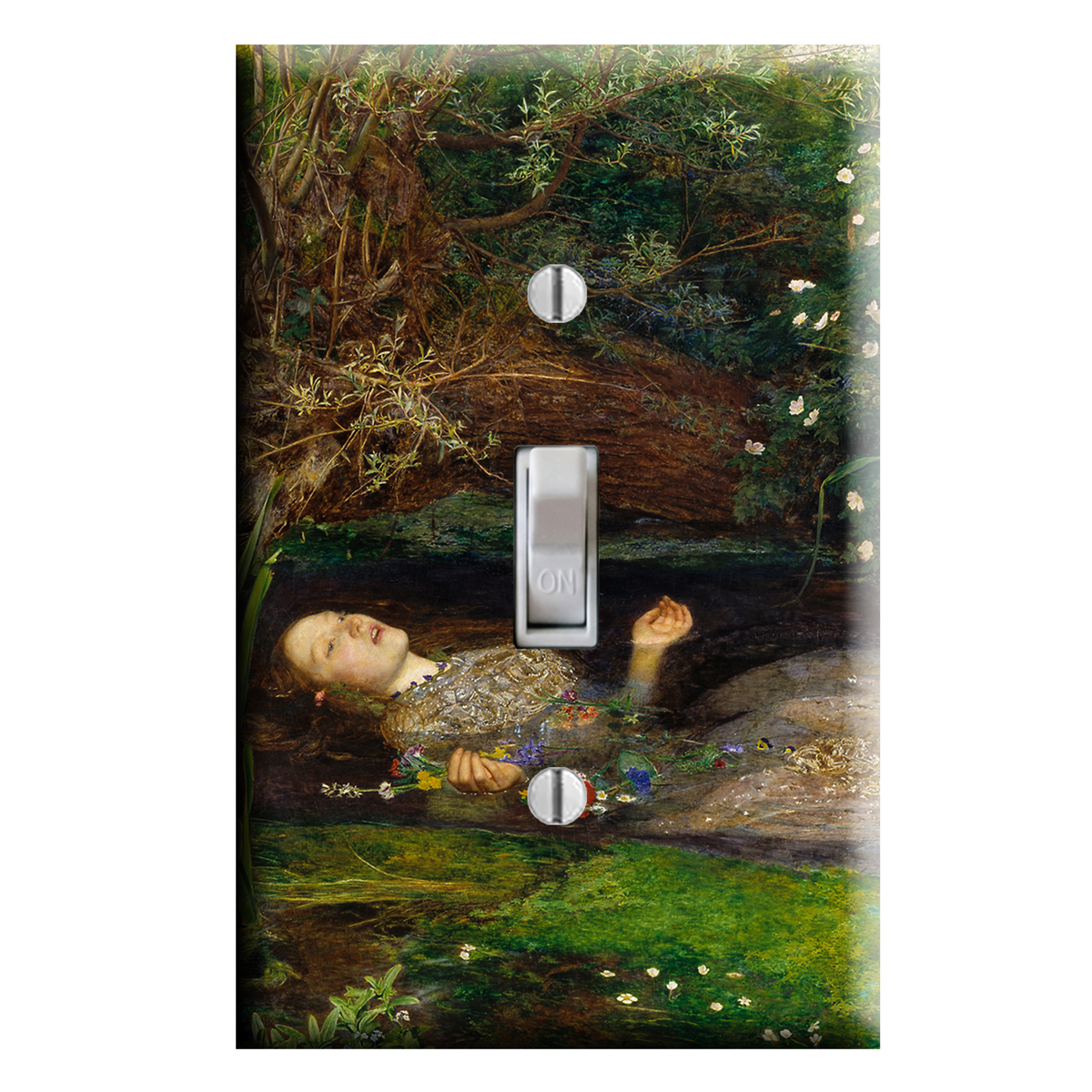Ophelia Painting Shakespeare Hamlet Light Switch Cover Wall Plate Decor