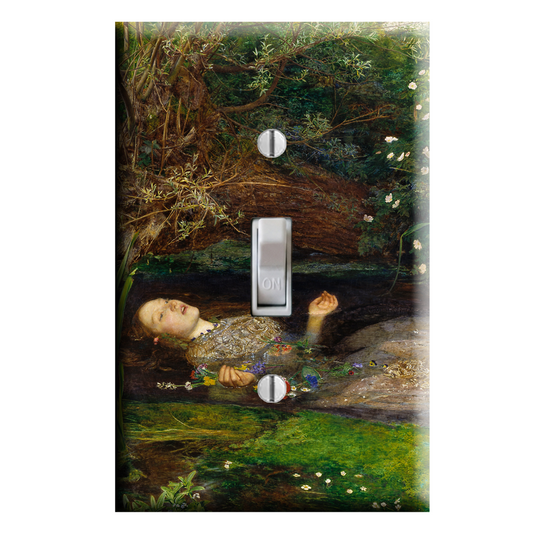 Ophelia Painting Shakespeare Hamlet Light Switch Cover Wall Plate Decor