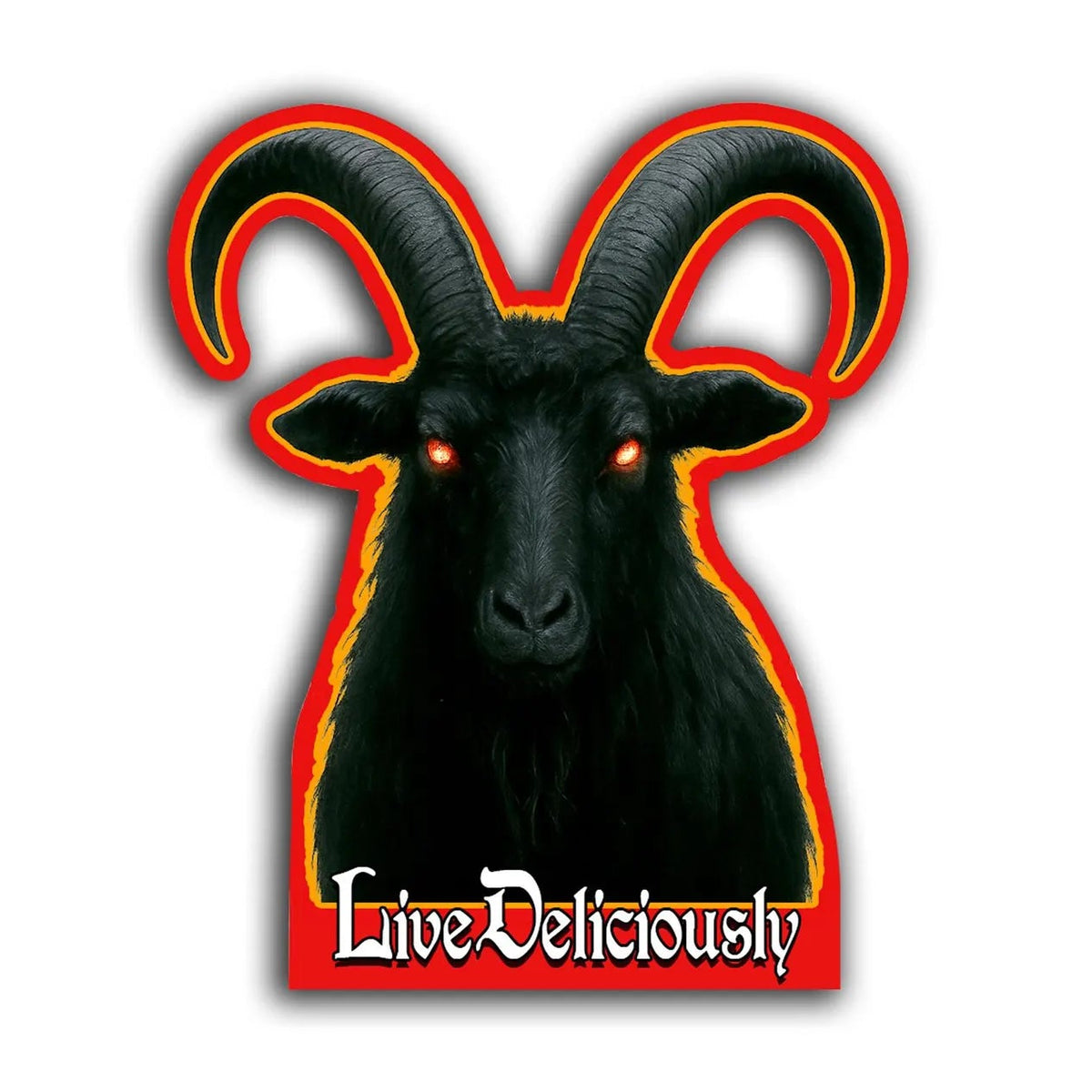 The Witch Black Phillip Goat Live Deliciously Pagan Vinyl Decal Sticker