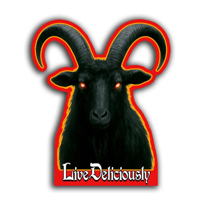 The Witch Black Phillip Goat Live Deliciously Pagan Vinyl Decal Sticker
