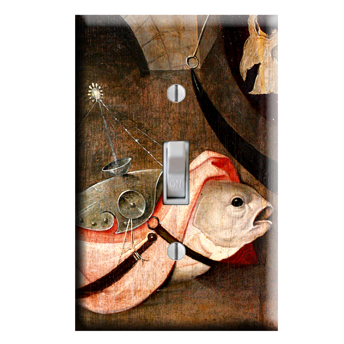 The Temptation of St. Anthony Hieronymus Bosch Renaissance Gothic Surreal Light Switch Cover Decor
