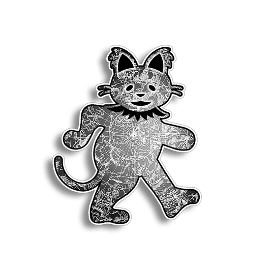 Grateful Dead Constellation Cats Under the Stars Vinyl Decal Sticker