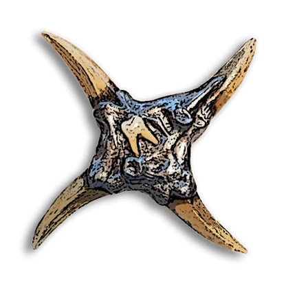Jeepers Creepers Creep Ninja Bone Star Art Vinyl  Decal Sticker
