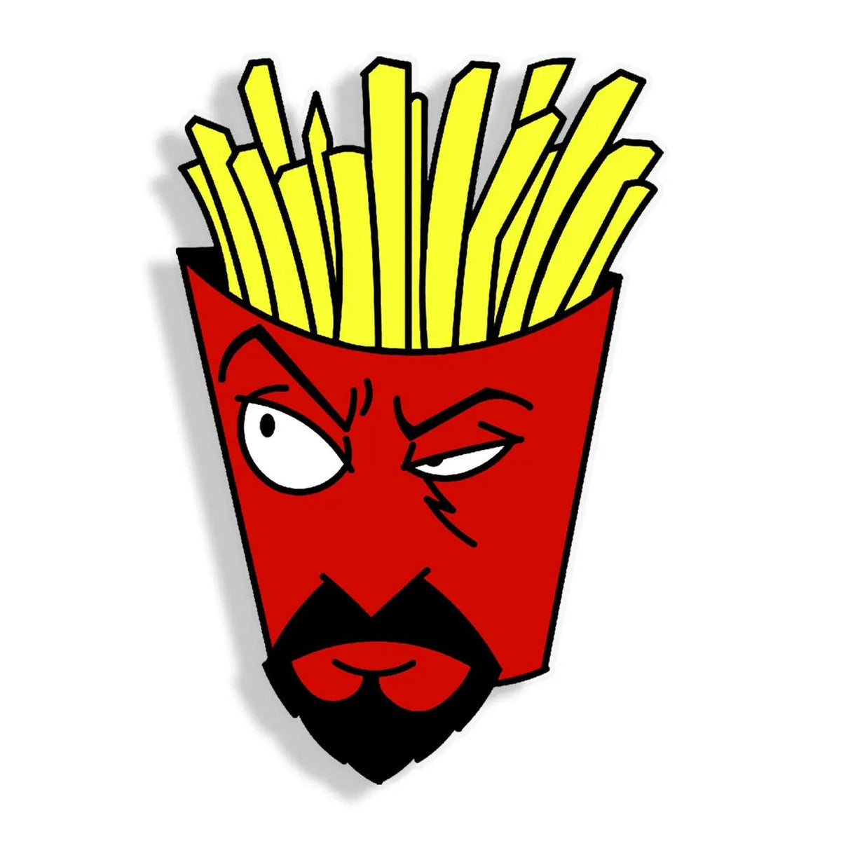 sticker of aqua teen hunger force's frylock